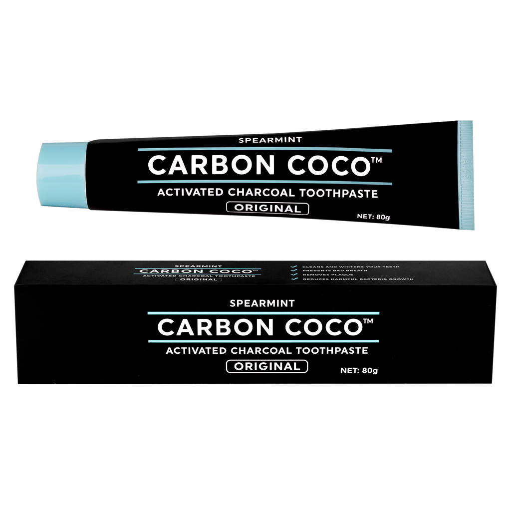 Activated Charcoal Toothpaste fluoride free Duo Pack Carbon Coco
