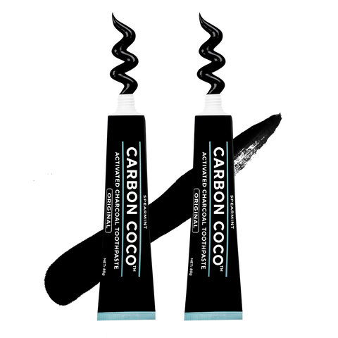 Activated Charcoal Toothpaste fluoride free - Duo Pack