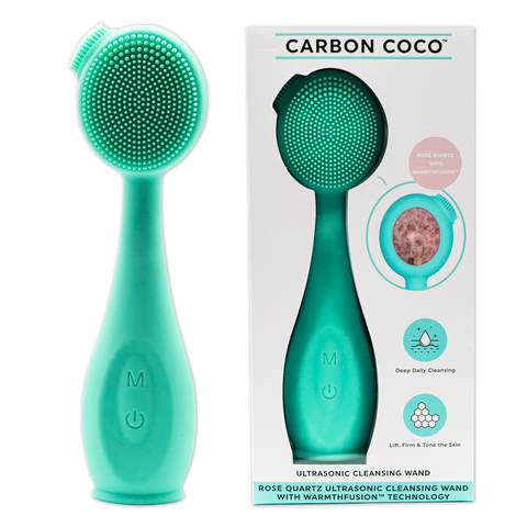 Carbon Coco Rose Quartz Ultrasonic Cleansing Wand